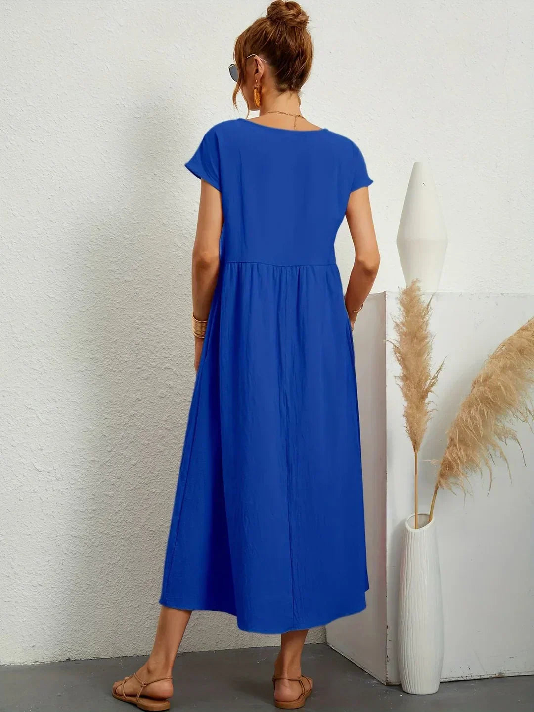 Solara | Elegant Flowing Midi Dress