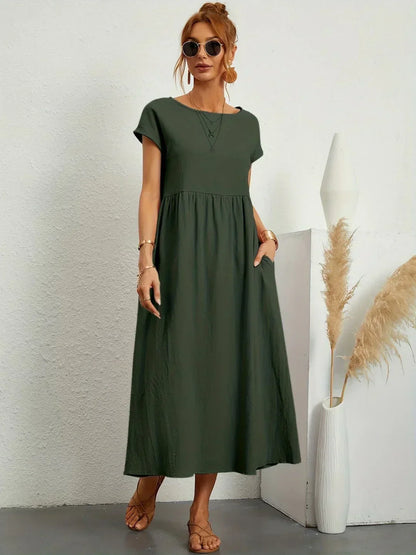 Katherine | Elegant Flowing Midi Dress