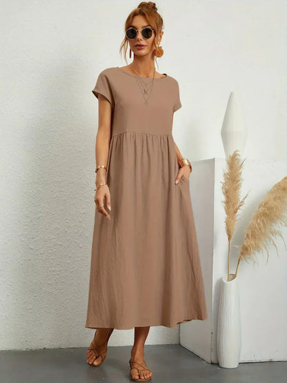 Solara | Elegant Flowing Midi Dress