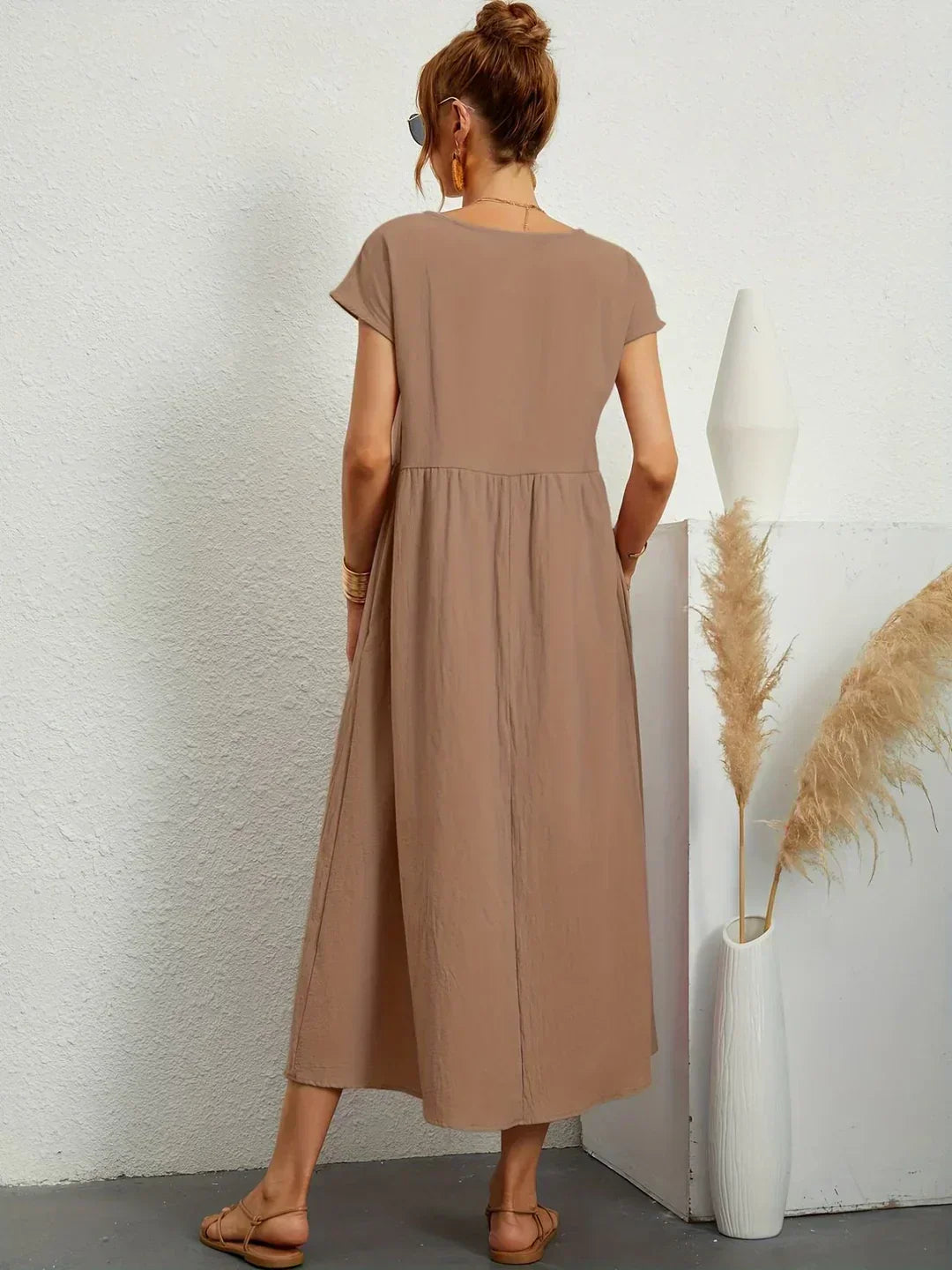 Solara | Elegant Flowing Midi Dress