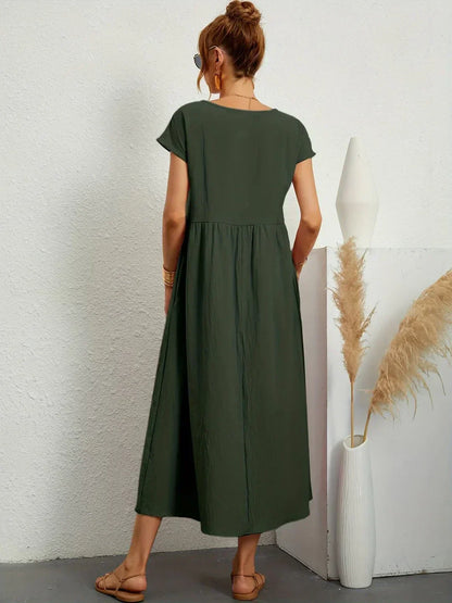 Solara | Elegant Flowing Midi Dress