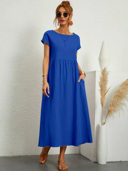 Solara | Elegant Flowing Midi Dress