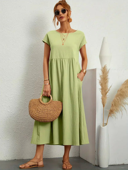 Katherine | Elegant Flowing Midi Dress