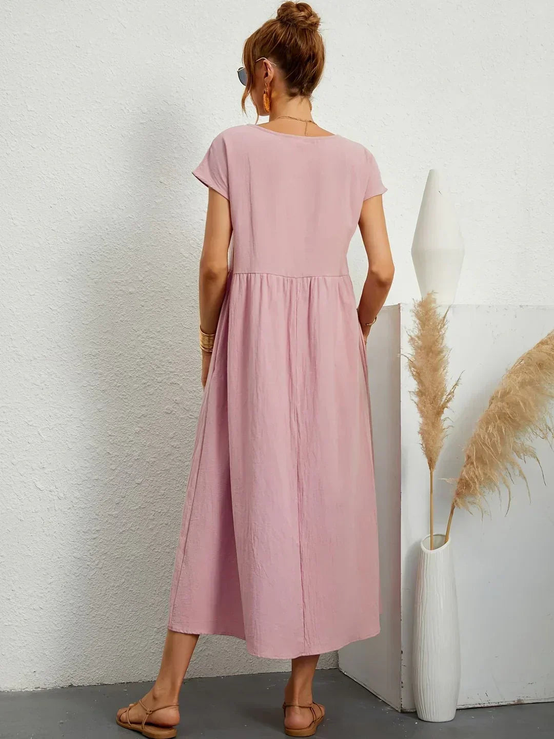 Solara | Elegant Flowing Midi Dress