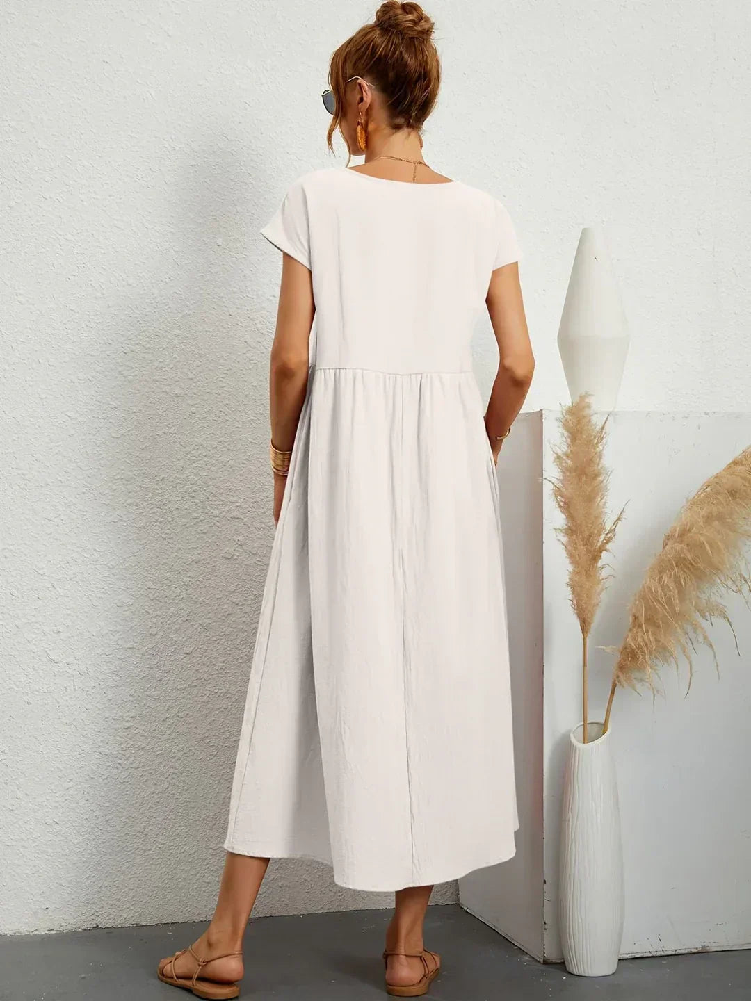 Solara | Elegant Flowing Midi Dress