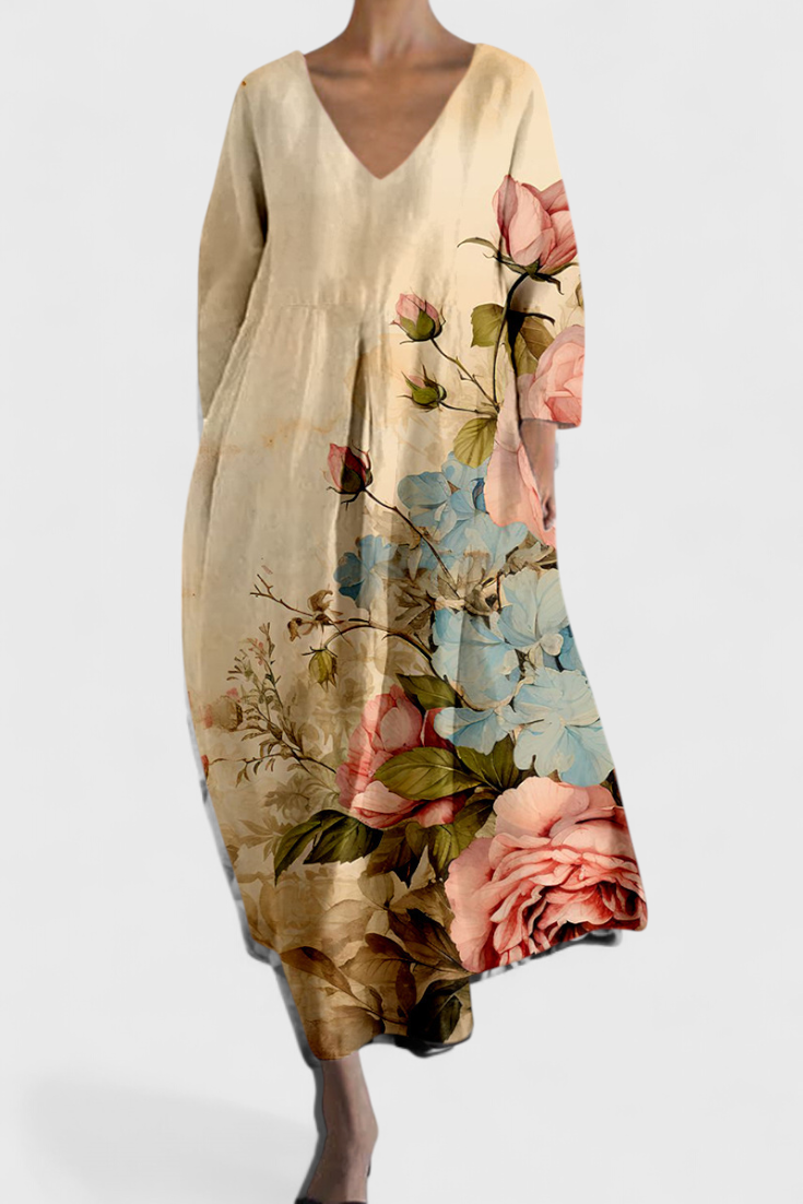 Isalde | Comfortable V-neck Dress