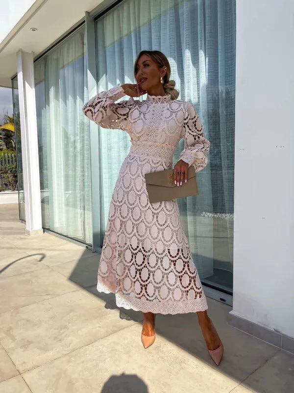 Ava | Fashionable French Lace Dress