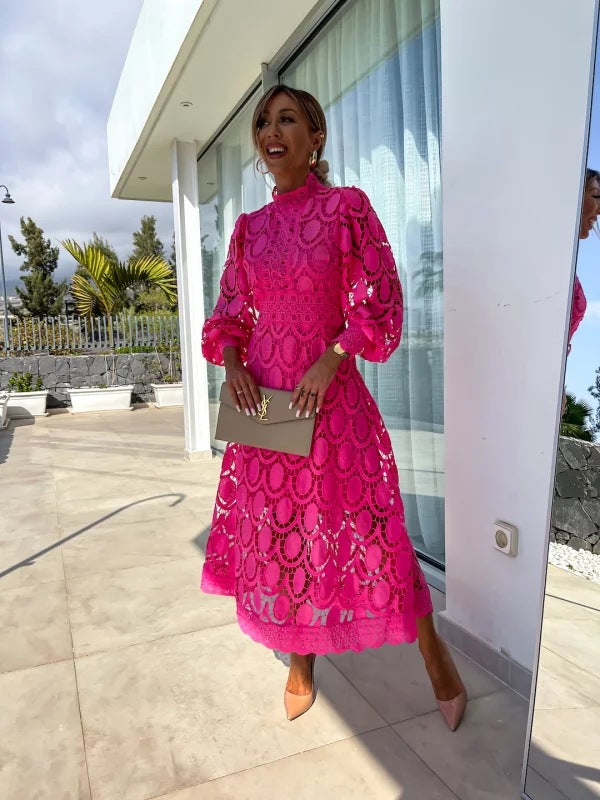 Ava | Fashionable French Lace Dress