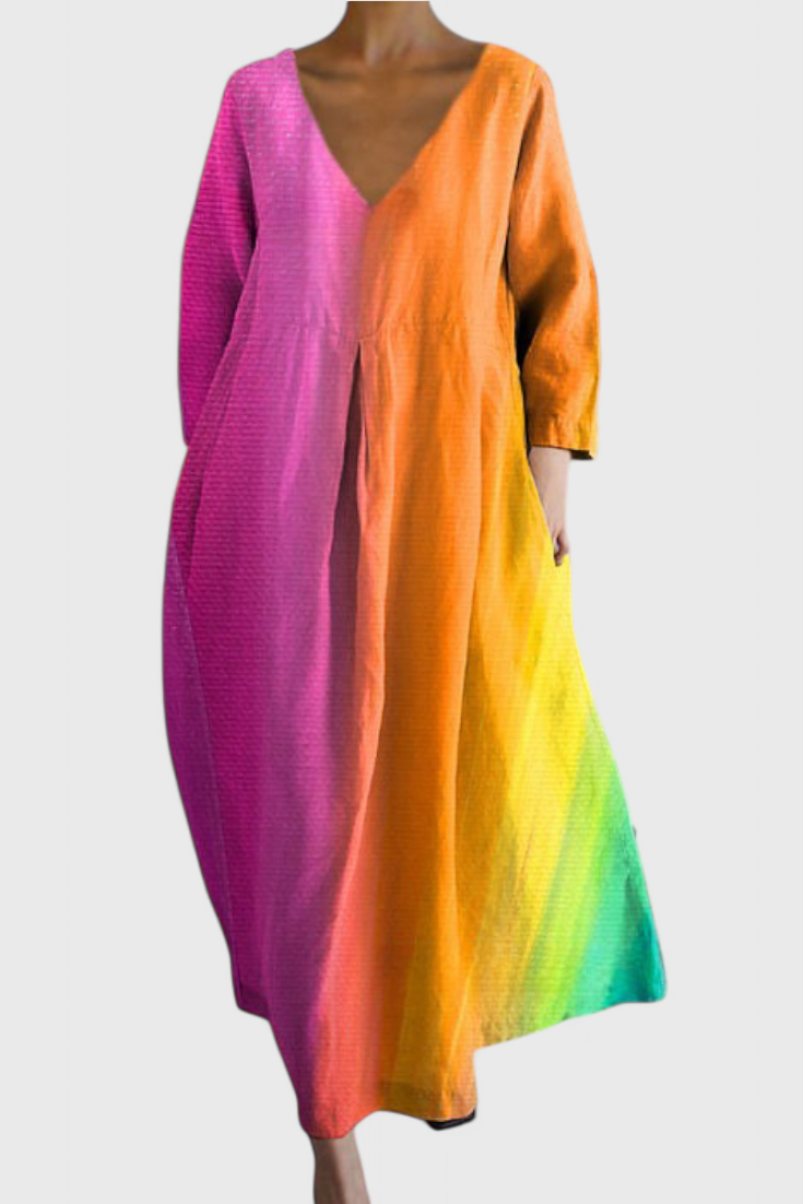 Isalde | Comfortable V-neck Dress