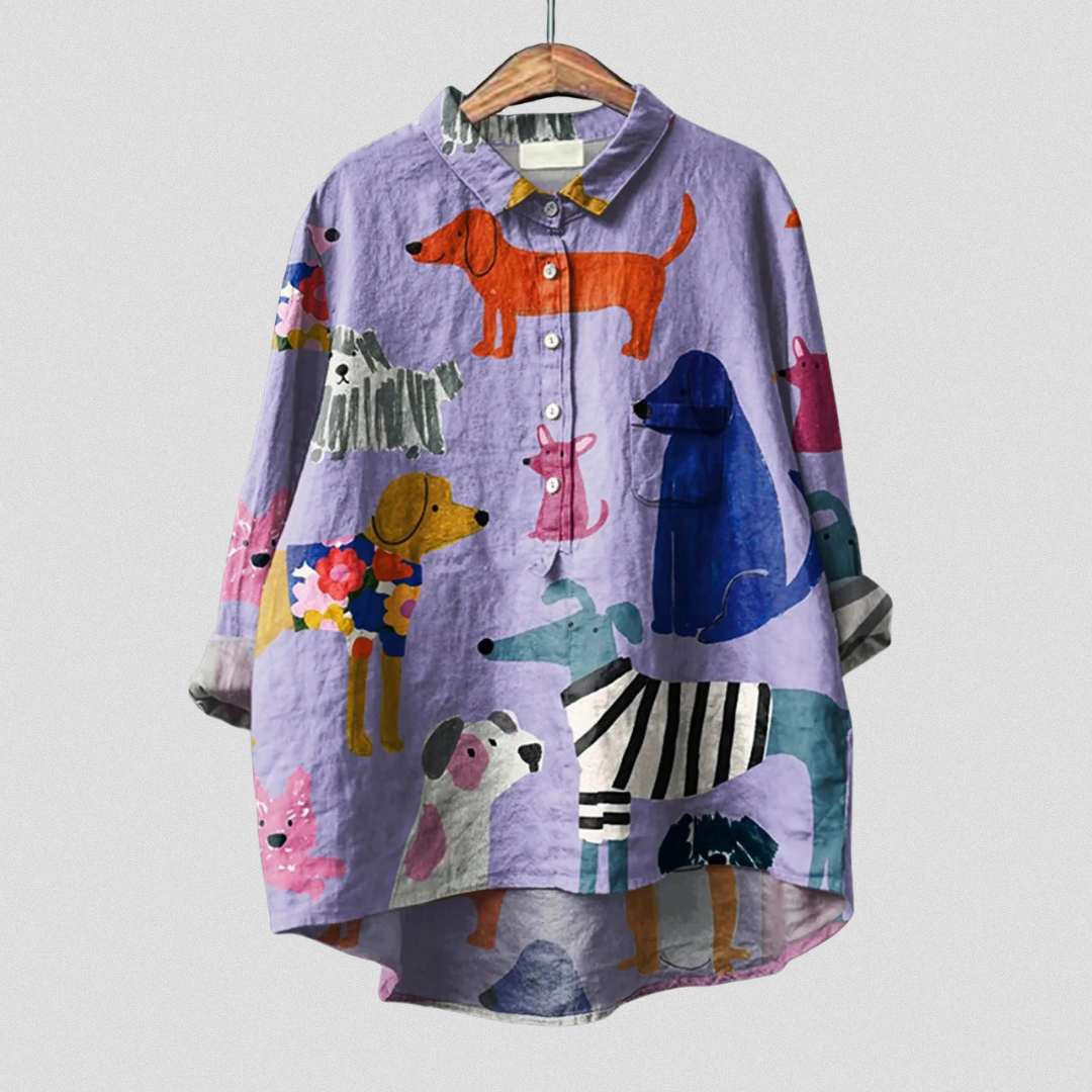 Aria | Animal Print Casual Shirt