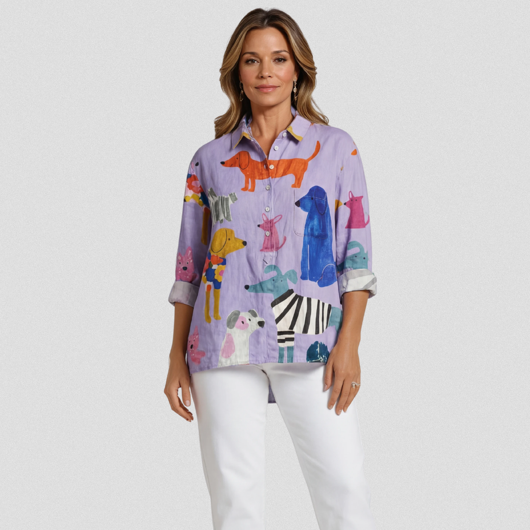Aria | Animal Print Casual Shirt