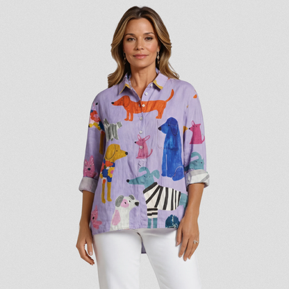 Aria | Animal Print Casual Shirt