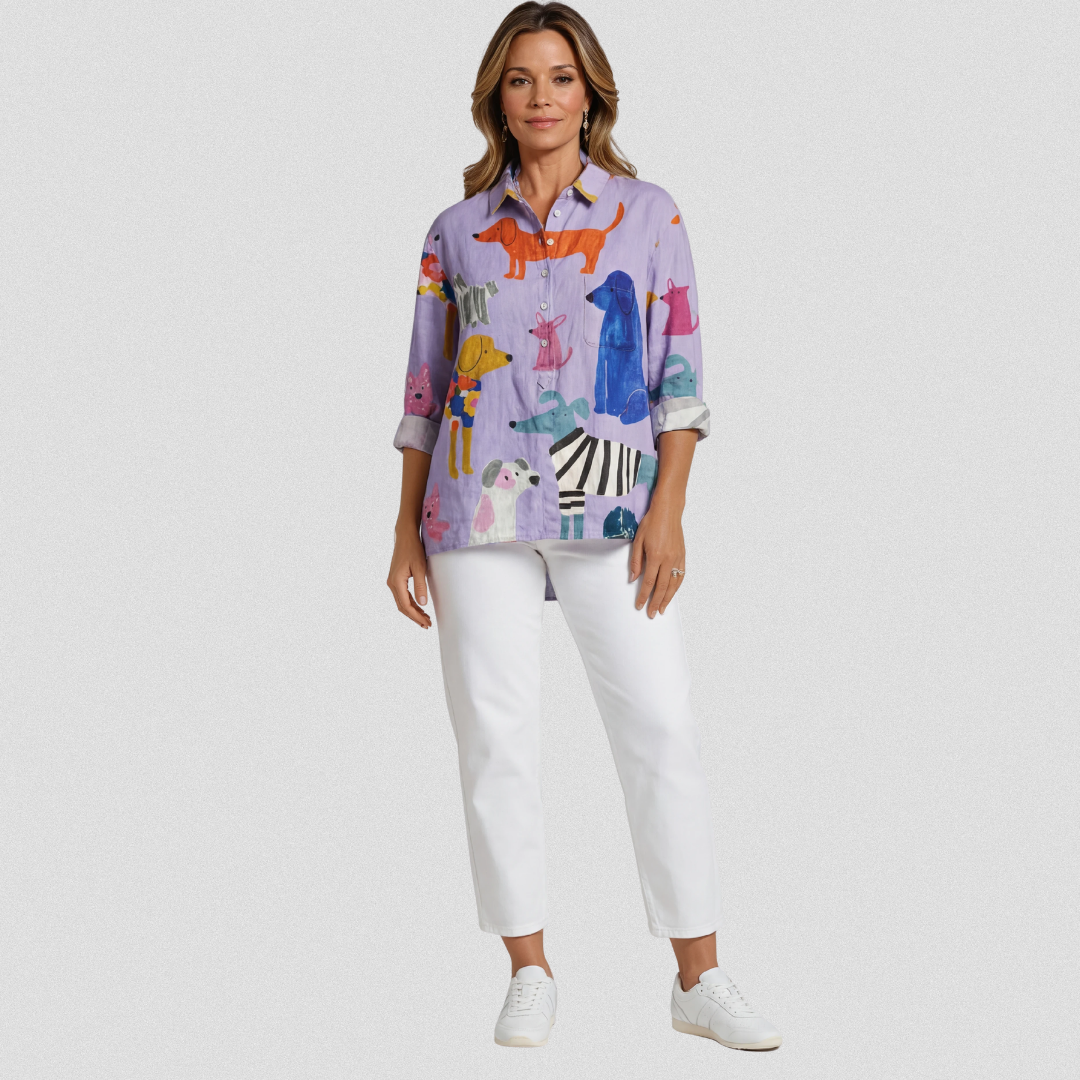 Aria | Animal Print Casual Shirt