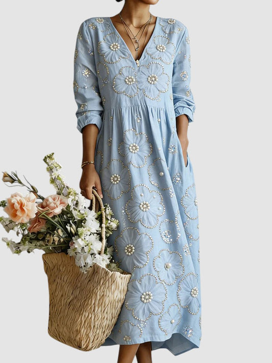 Melanie | Summer Floral Midi Dress