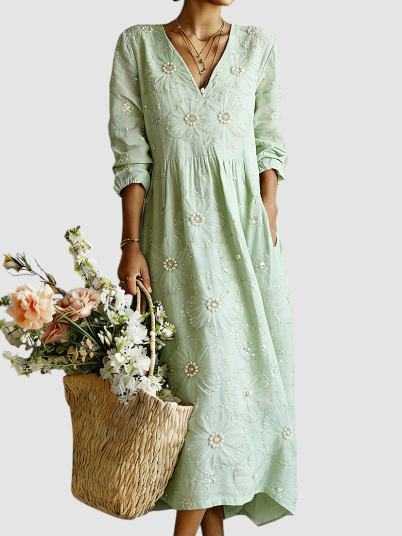 Melanie | Summer Floral Midi Dress