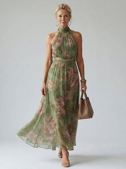 Charlotte | Casual Halter Midi Dress