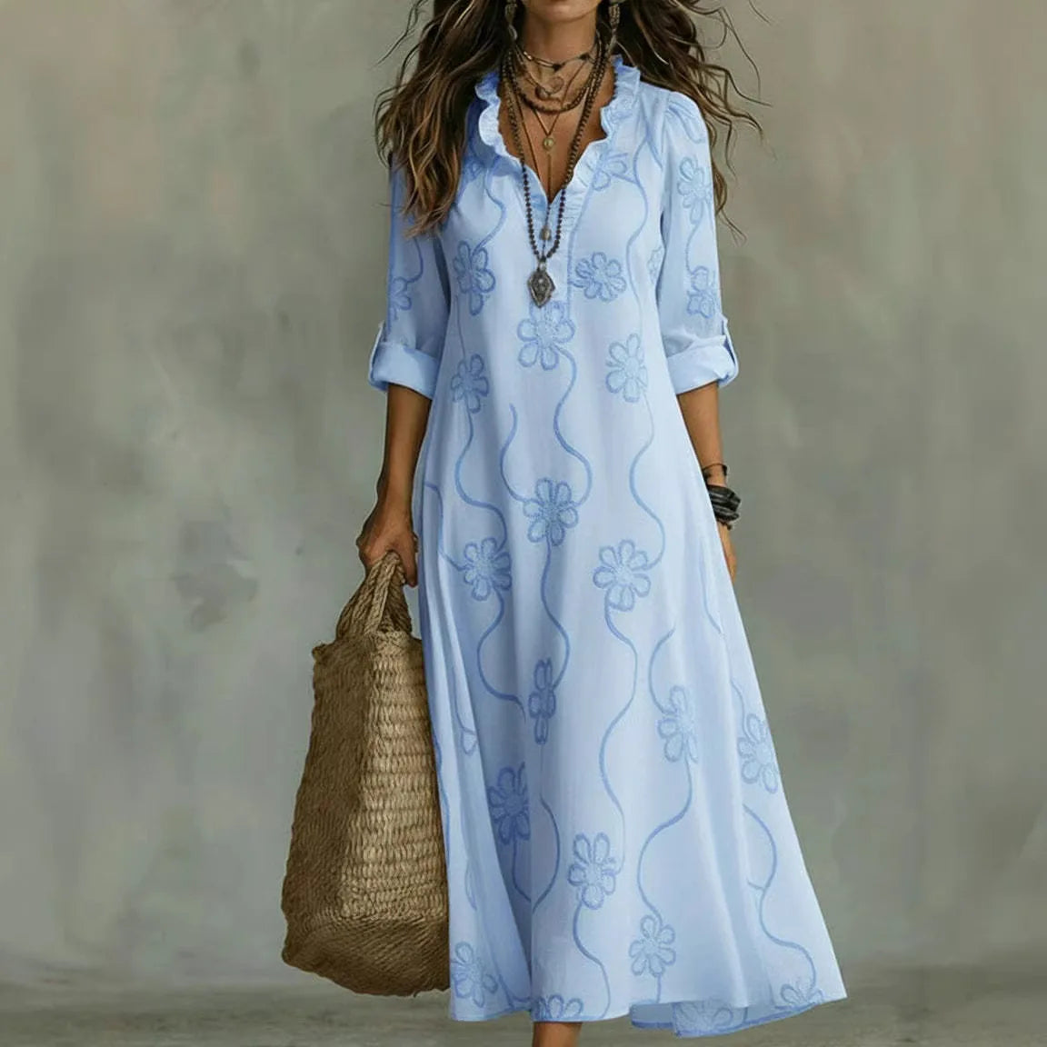 Sienna™ | Tummy-Covering Floral Summer Dress