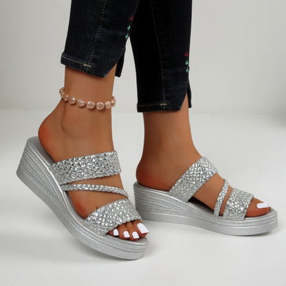 Serenity | Comfy Summer wedge mules