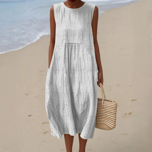 Rosey | Embroidered Midi Dress