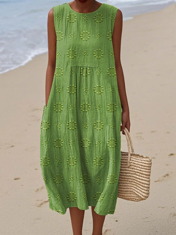 Rosey | Embroidered Midi Dress