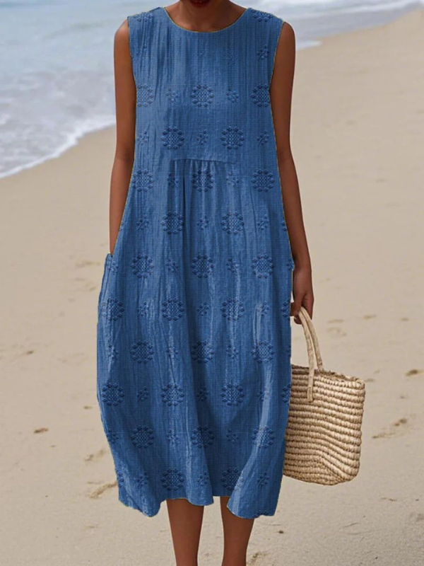 Rosey | Embroidered Midi Dress