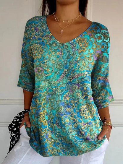 Angela | Elegant Flowing Blouse
