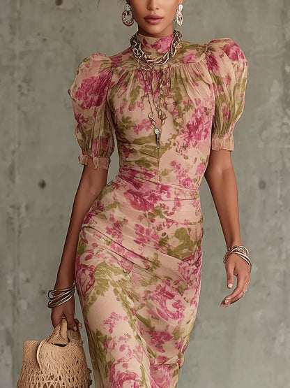 Mayveline | Elegant Floral Maxi Dress