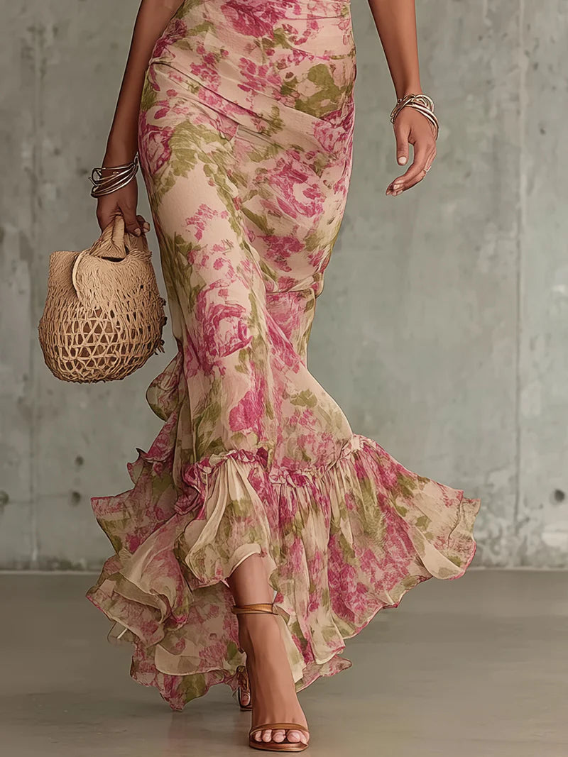 Mayveline | Elegant Floral Maxi Dress