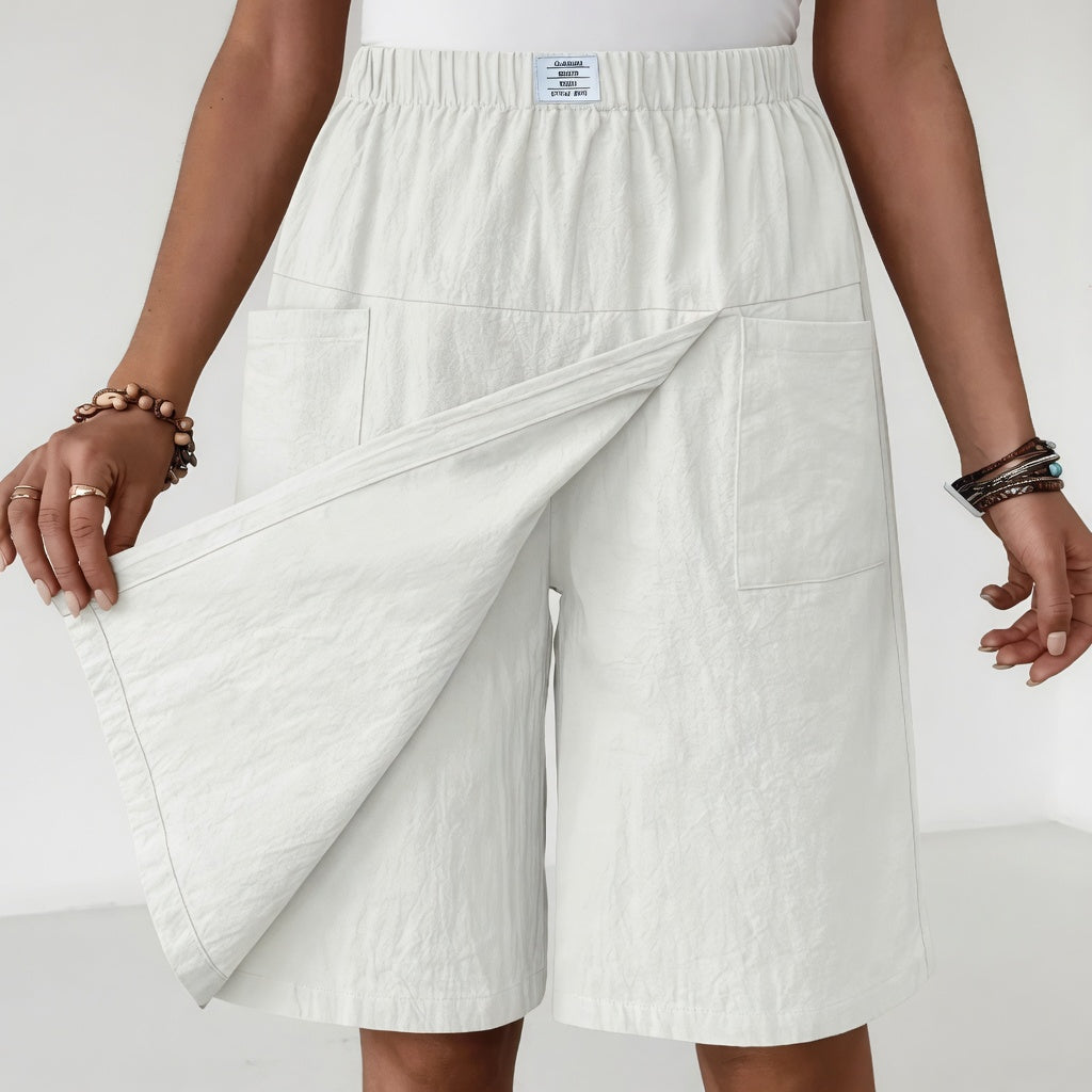 Zarela | Casual Elastic-Waist Skort