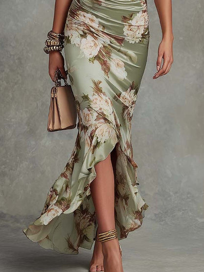 Aveline | Asymmetrical Casual Printed Dress