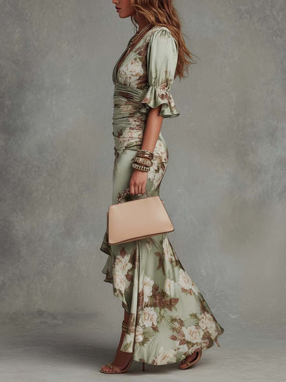 ANASTASIA | Long  Dress with Floral Print