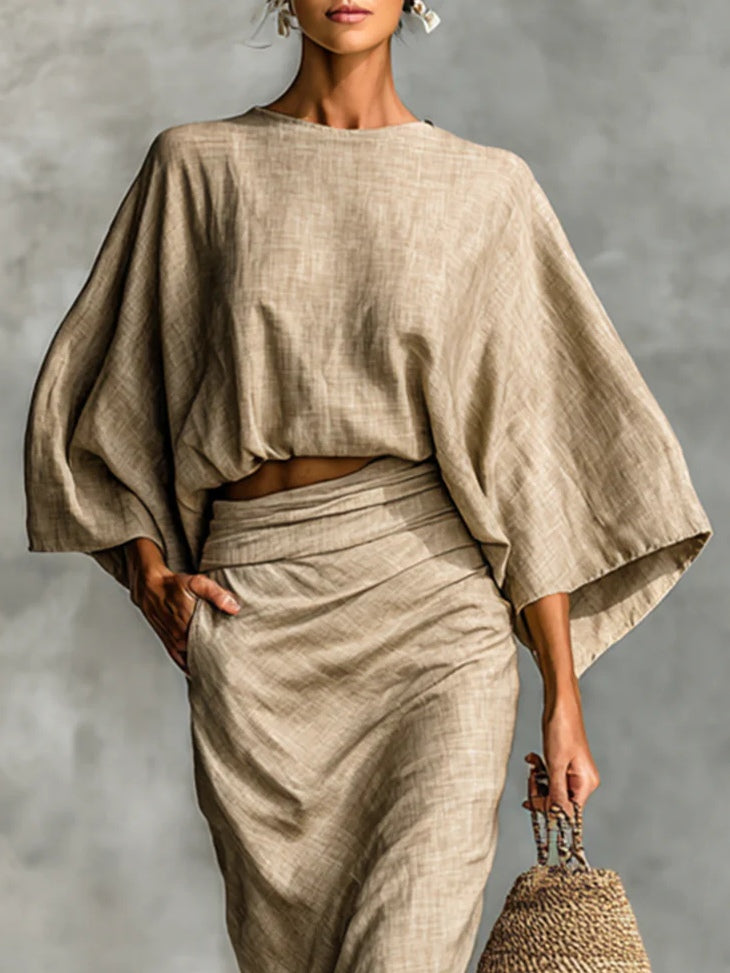 Juliana | Loose Blouse and Maxi Skirt Set