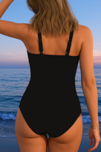 Natalie | Printed Wrap One-Piece Swimsuit