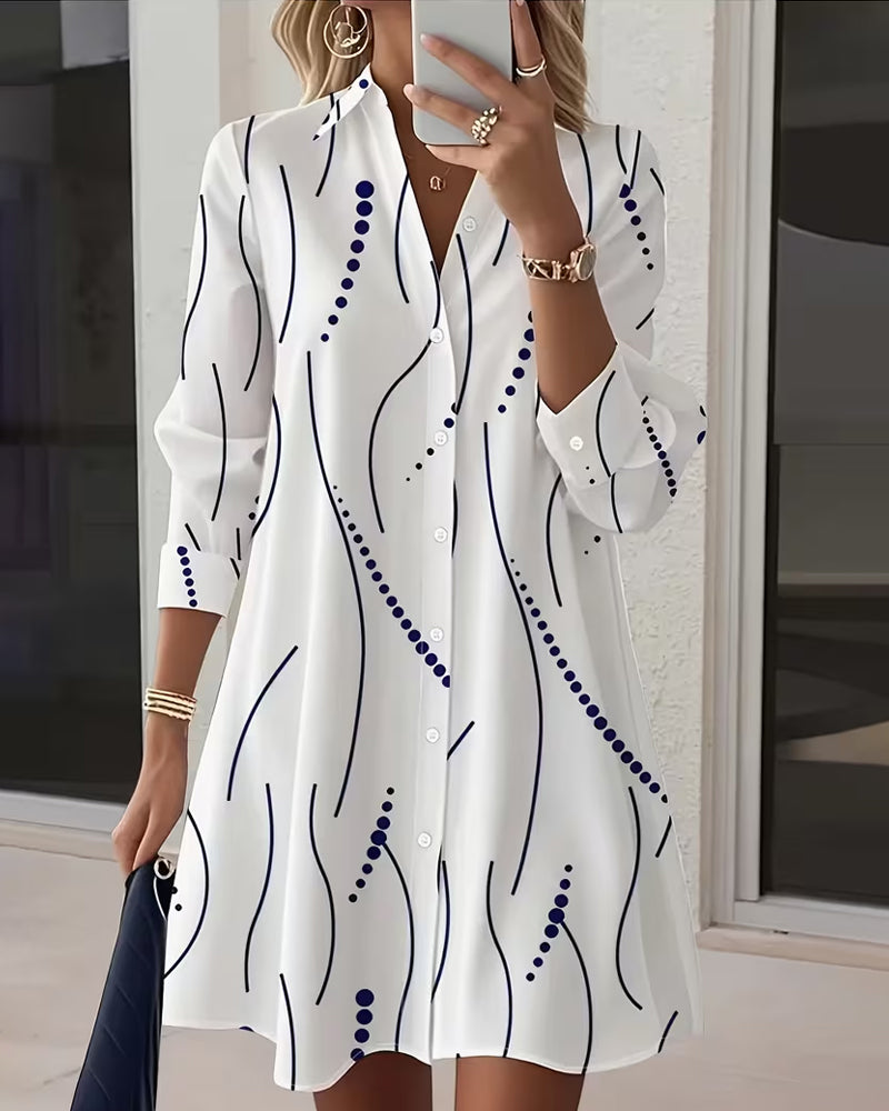 Esmeh | Wavy Collar Dress Shirt