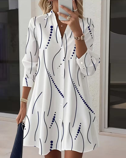 Esmeh | Wavy Collar Dress Shirt