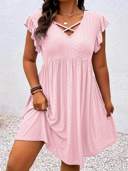 Amelia | Flattering V-Neck Mini Dress