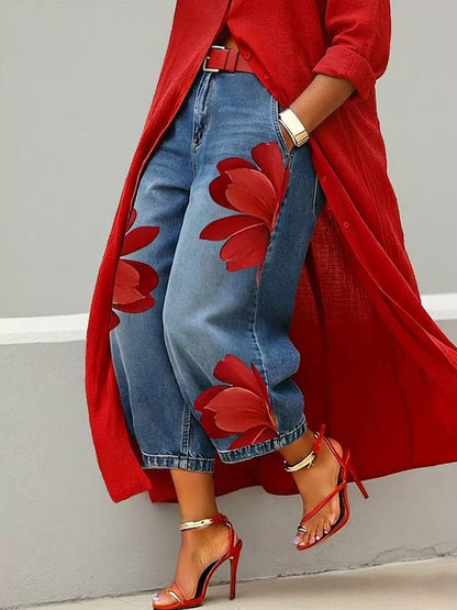 Willow | Printed Elegant Floral Pants