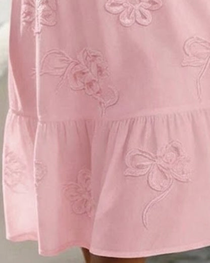 Claire | Floral Dress with Puff Sleeves