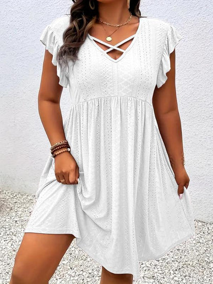 Amelia | Flattering V-Neck Mini Dress