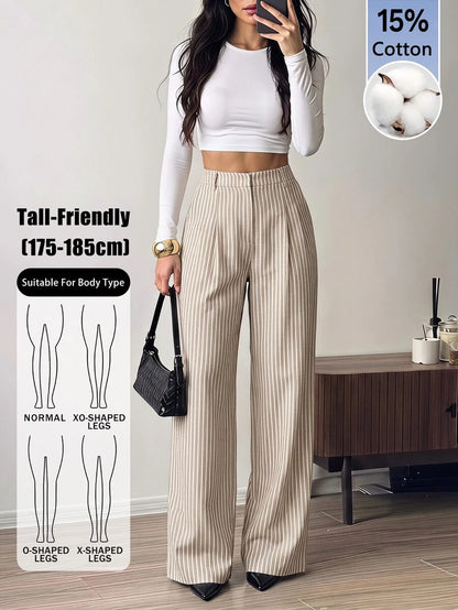 High Waist Pleated Wide Leg Pants