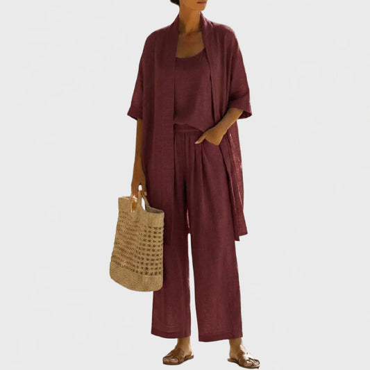 Elegant Minimalist 3-Piece Set: Lightweight and Breathable