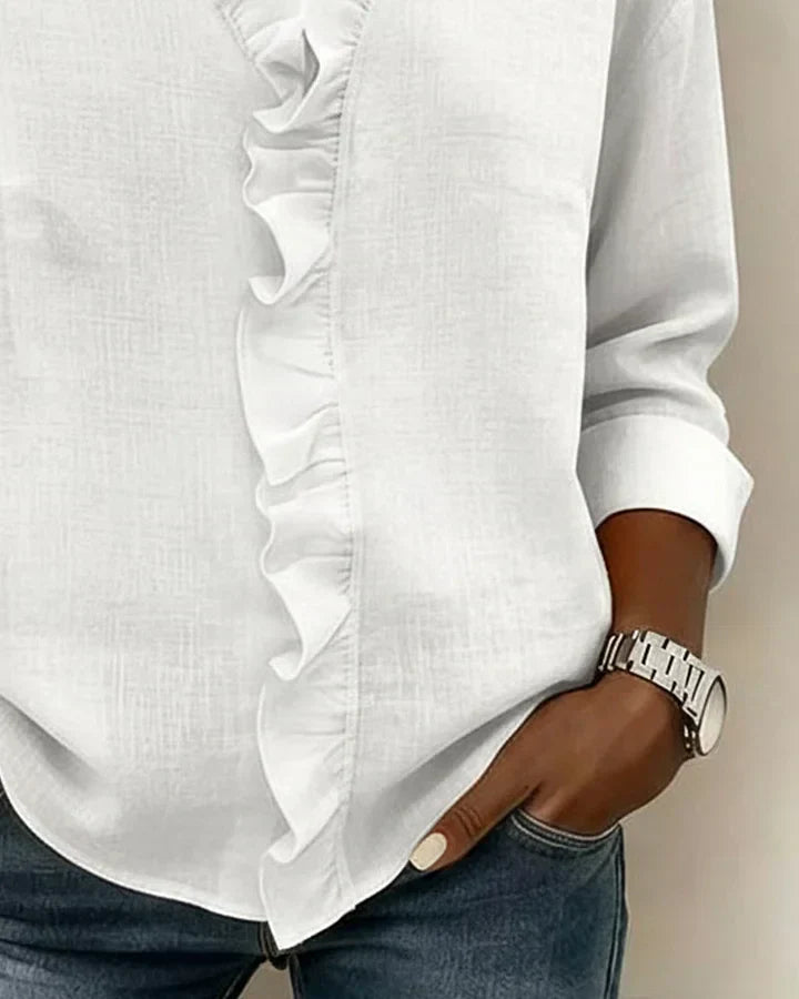 Milly | Long Sleeves Ruffled Blouse