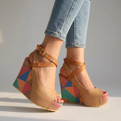 Lyra | Aesthetic Wedge Sandals