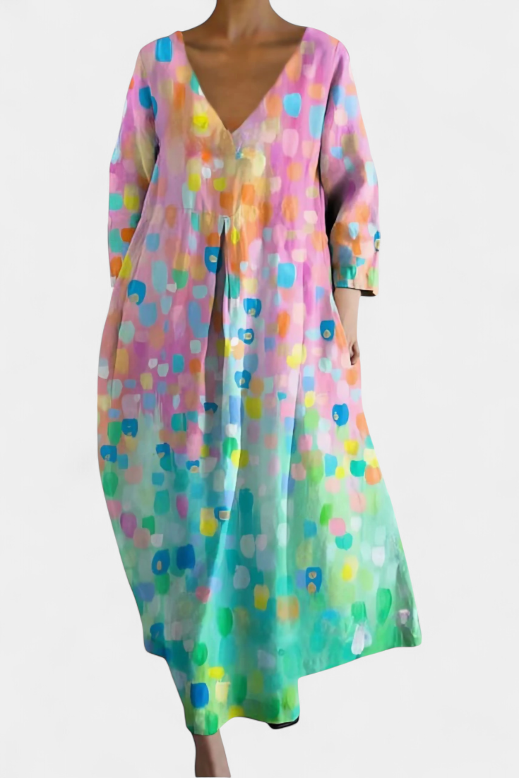 Isalde | Comfortable V-neck Dress