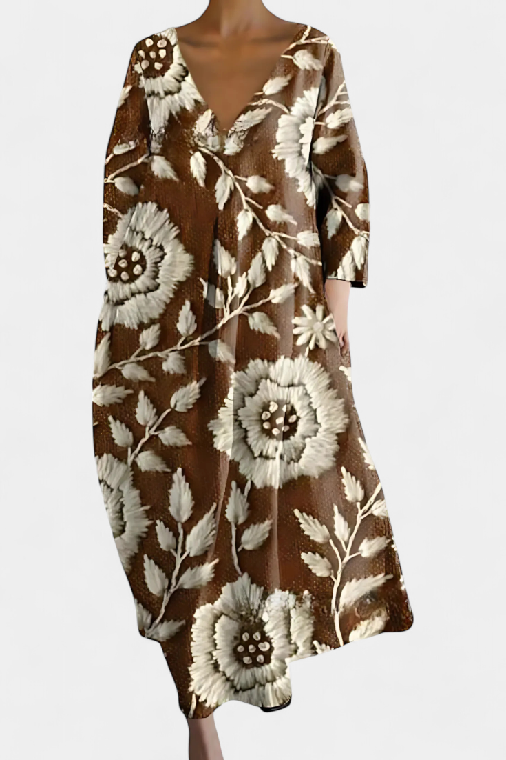 Isalde | Comfortable V-neck Dress