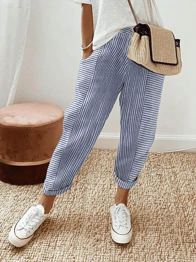 Amelyne | Flattering Stripe Pants