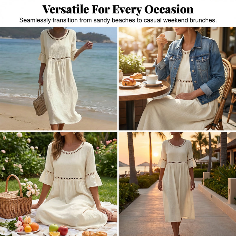 Mariselle | Cozy Cotton-Linen Dress