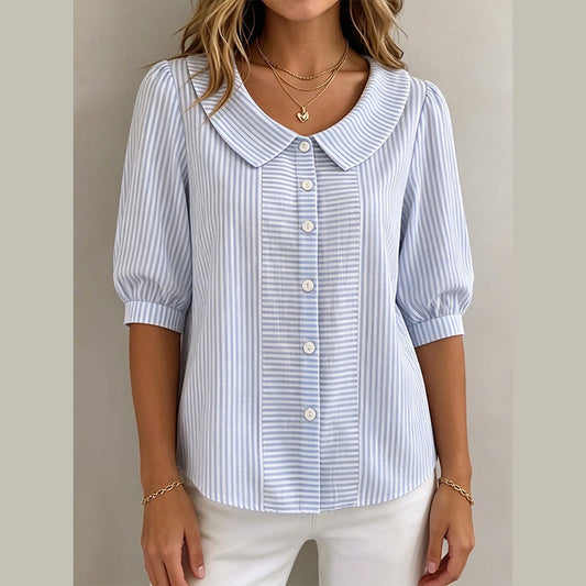 Rebecca | Button-Down Puffed Sleeve Blouse