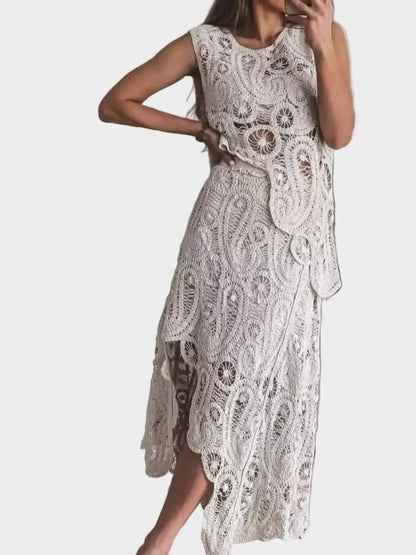 Carmella | Crochet Tank and Skirt Set
