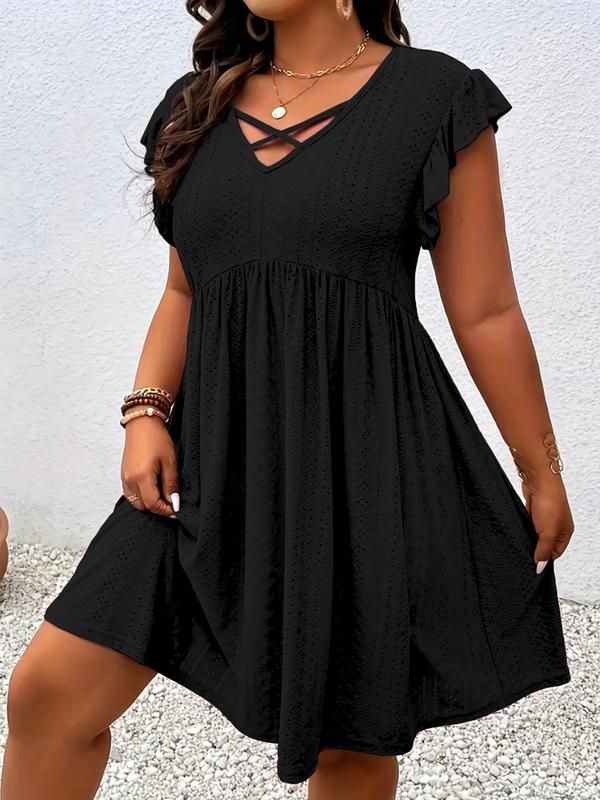 Amelia | Flattering V-Neck Mini Dress